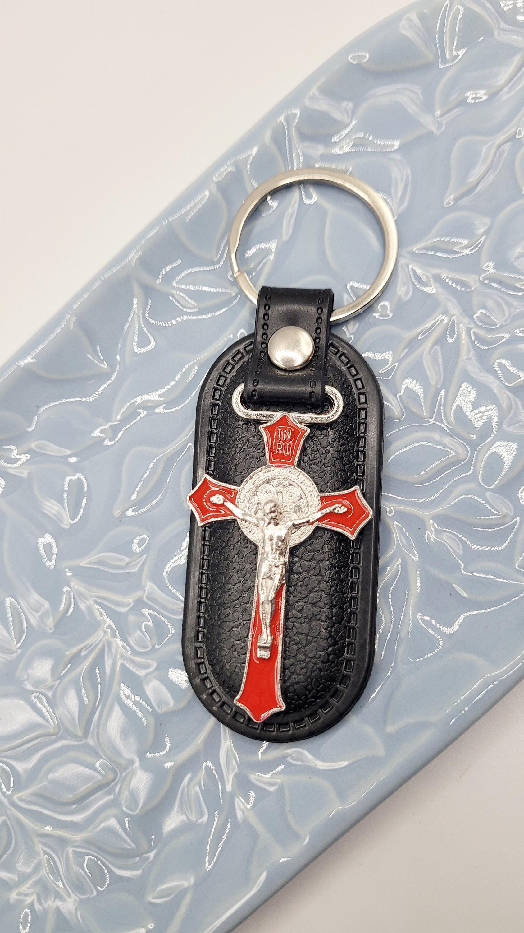 St. Benedict Crucifix Keychain | Catholic Protection Gift