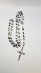 Handmade Our Lady of Guadalupe Rosary with Silver Crucifix