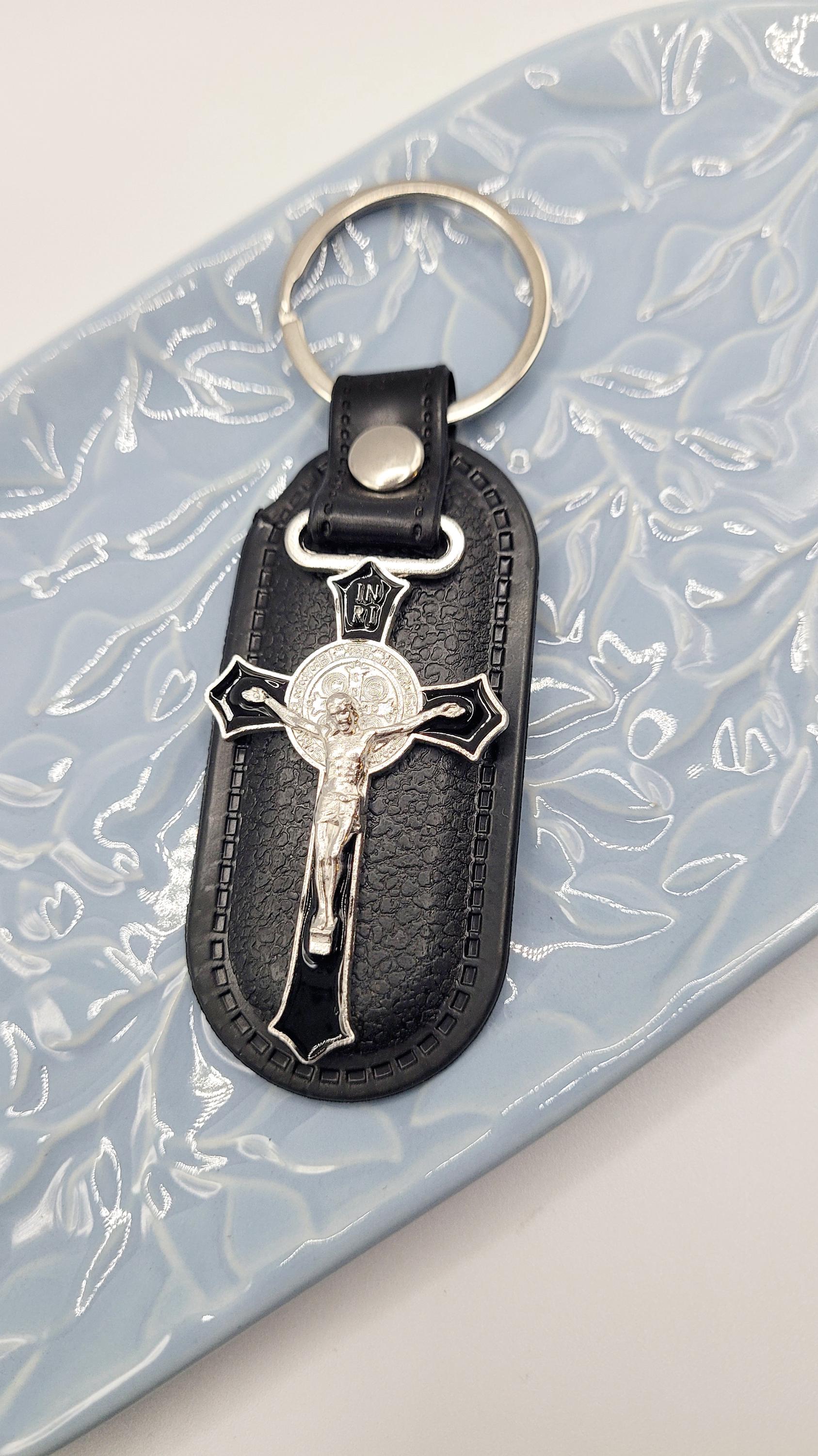 St. Benedict Crucifix Keychain | Catholic Protection Gift
