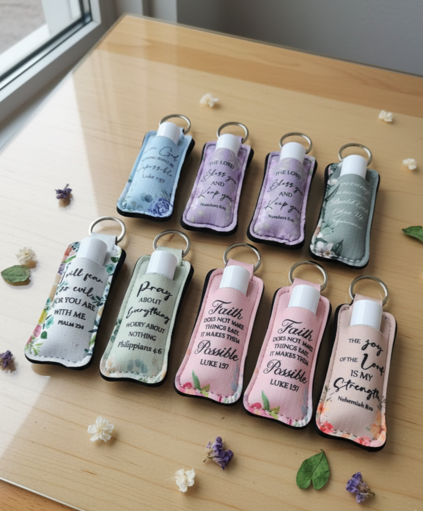Chapstick Holder Keychain