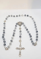 Handmade Miraculous Metal Rosary with display case