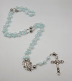 Handmade Blue Miraculous Medal Rosary