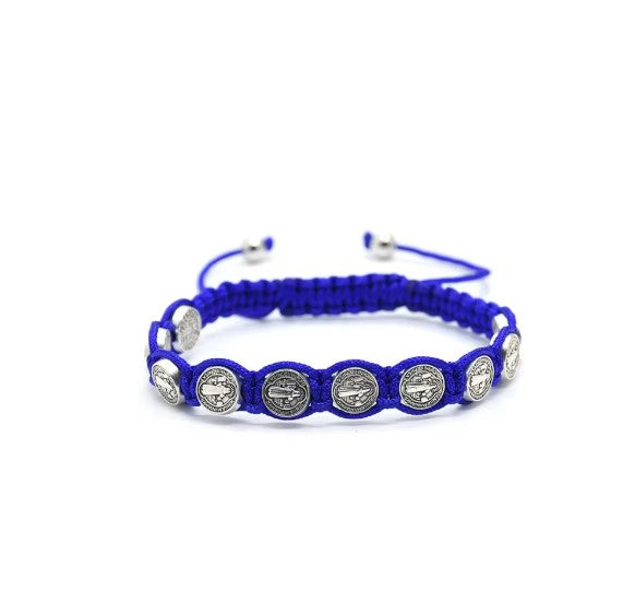 St. Benedict Medal Macrame Bracelet
