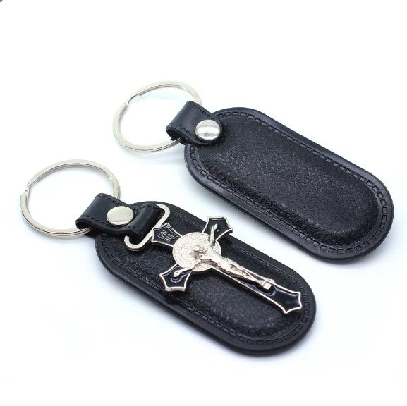 St. Benedict Crucifix Keychain | Catholic Protection Gift