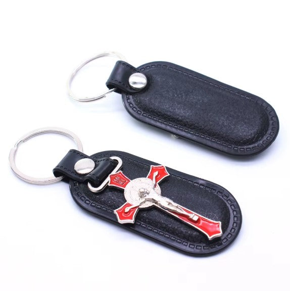 St. Benedict Crucifix Keychain | Catholic Protection Gift