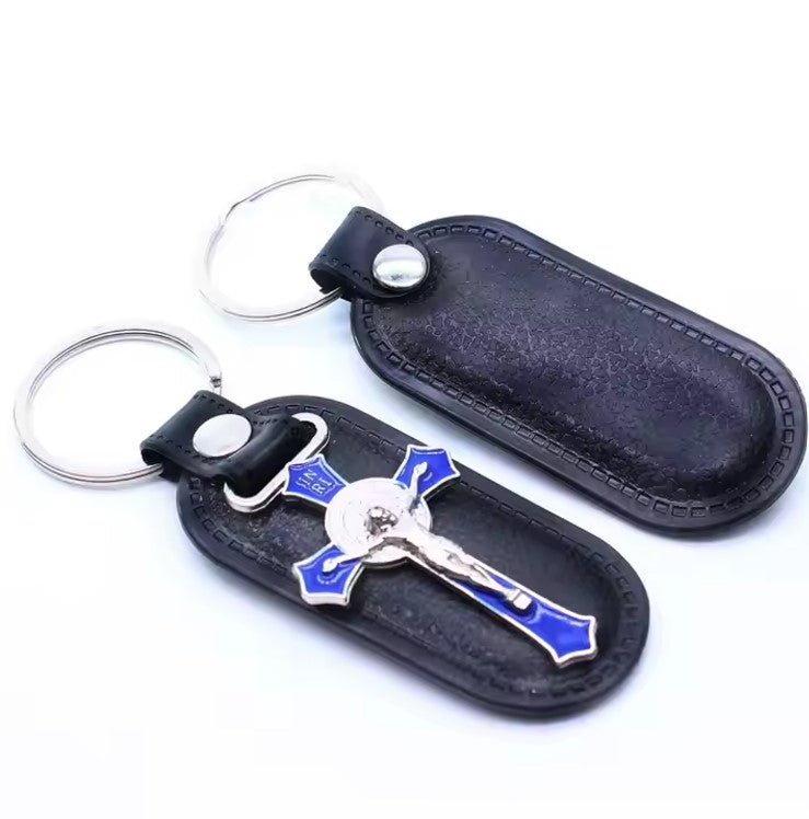 St. Benedict Crucifix Keychain | Catholic Protection Gift