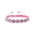 St. Benedict Medal Macrame Bracelet