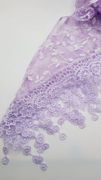 Lavender Lace Chapel Veil - Mantilla