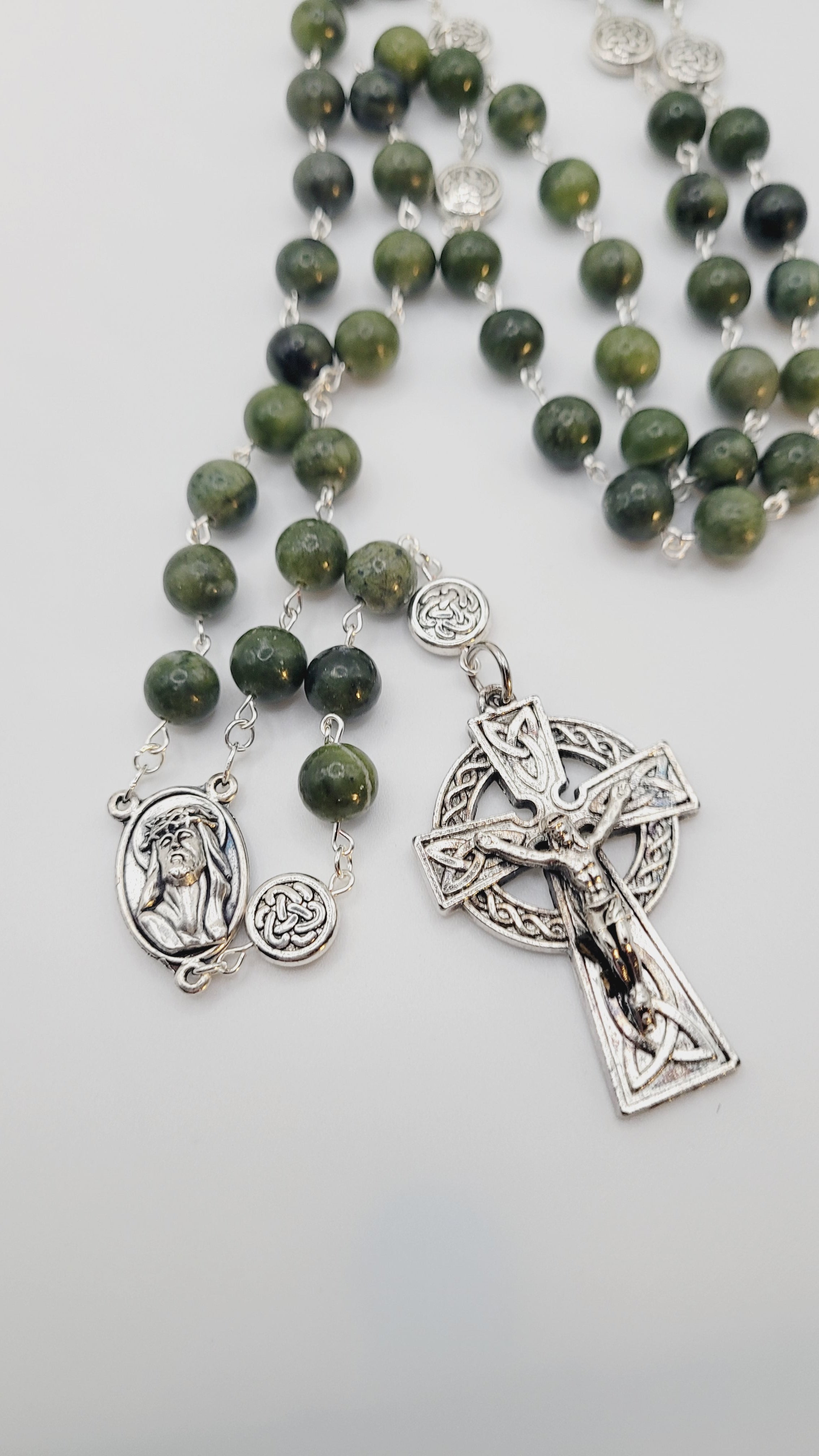 Handcrafted *Genuine* Connemara Marble Rosary