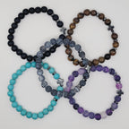 Natural Stone Cross Bracelets