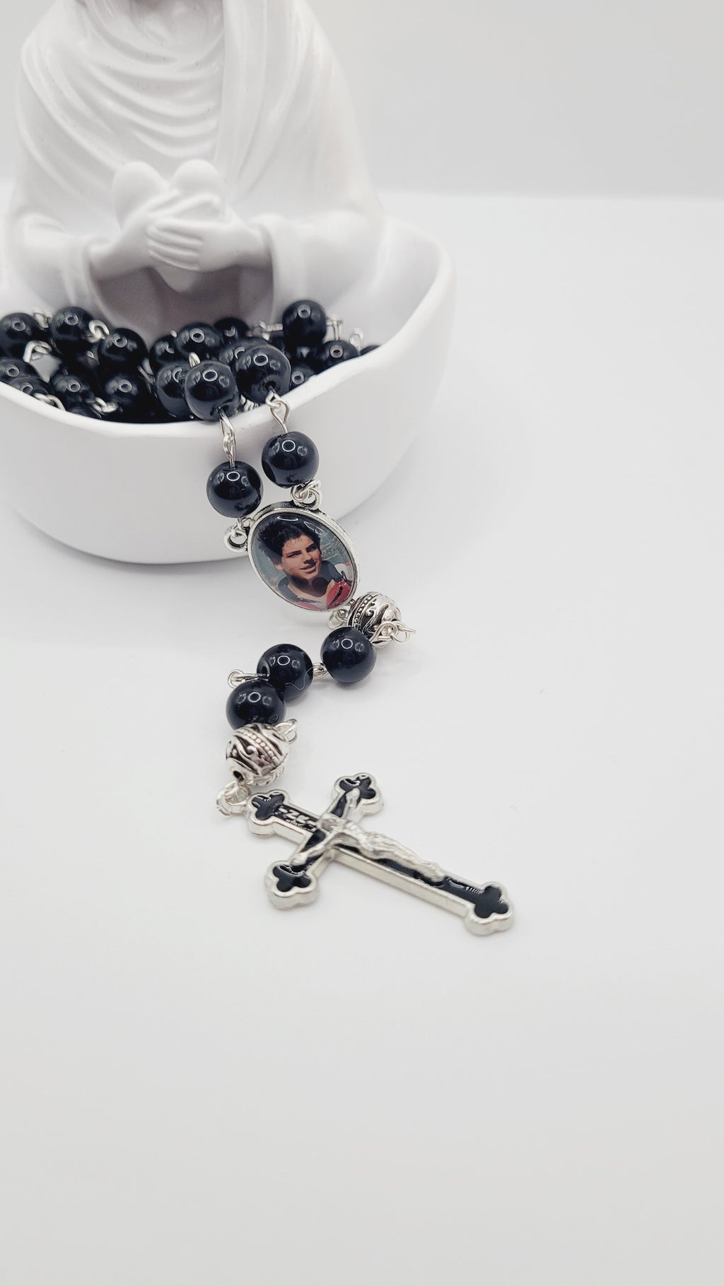 Black Carlo Acutis Rosary