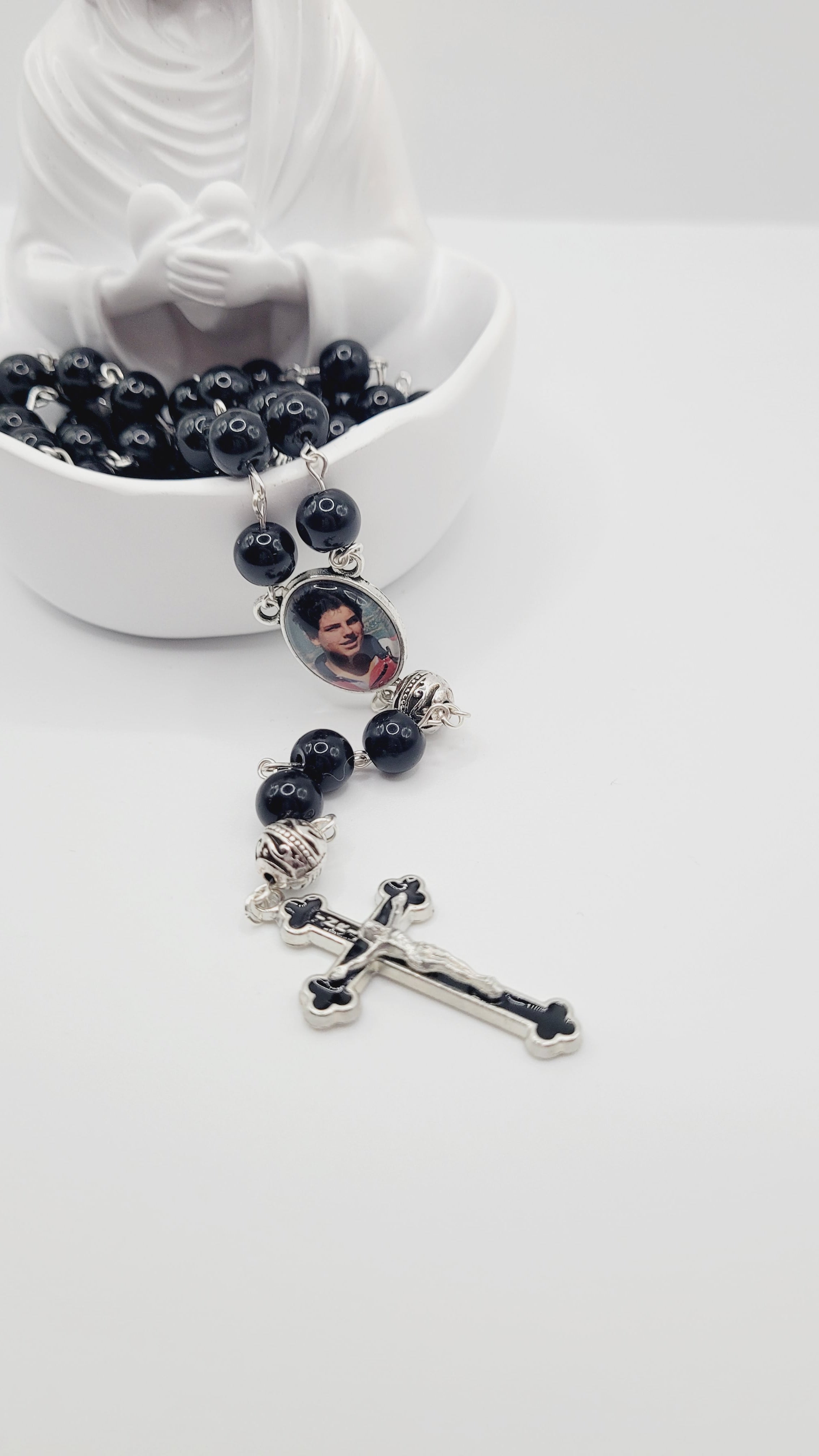 Black Carlo Acutis Rosary