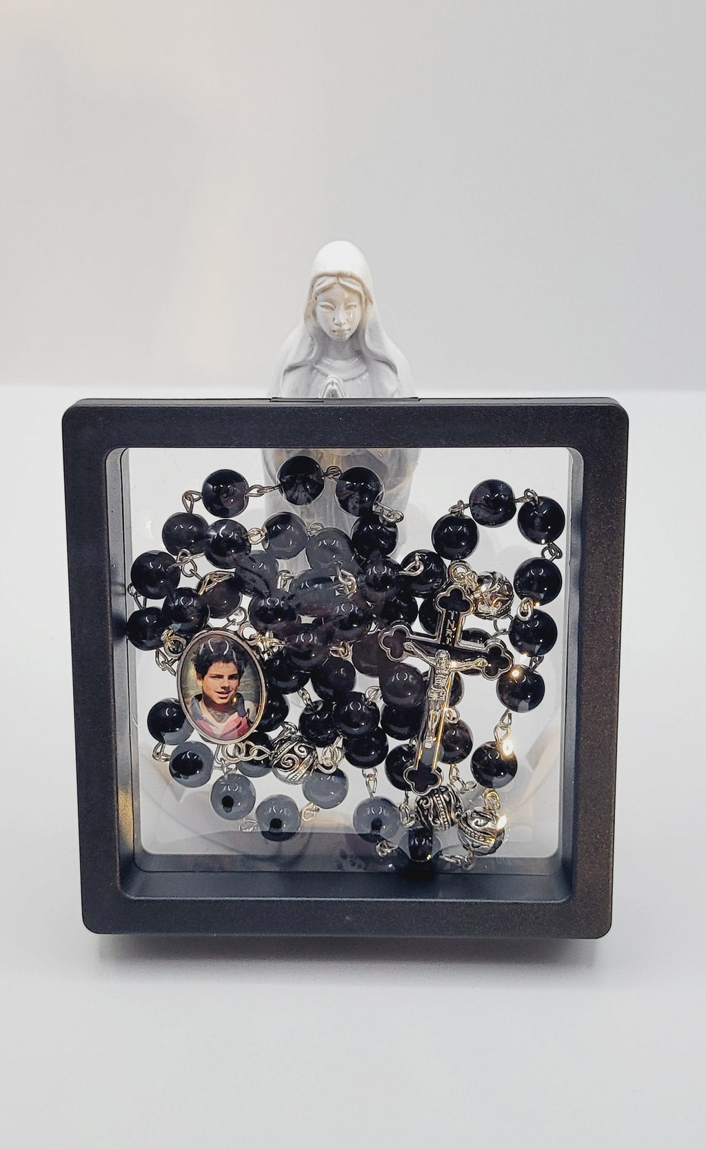 Black Carlo Acutis Rosary