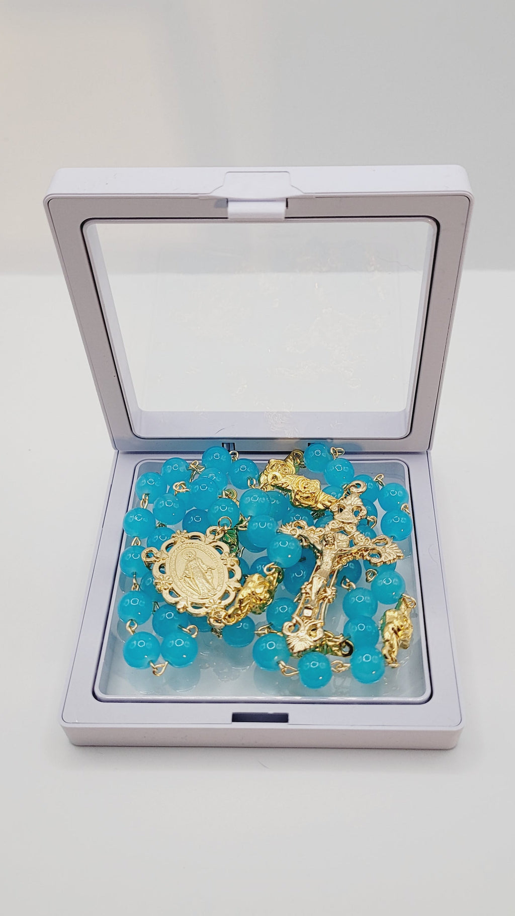 Handmade Gold Miraculous Metal Rosary