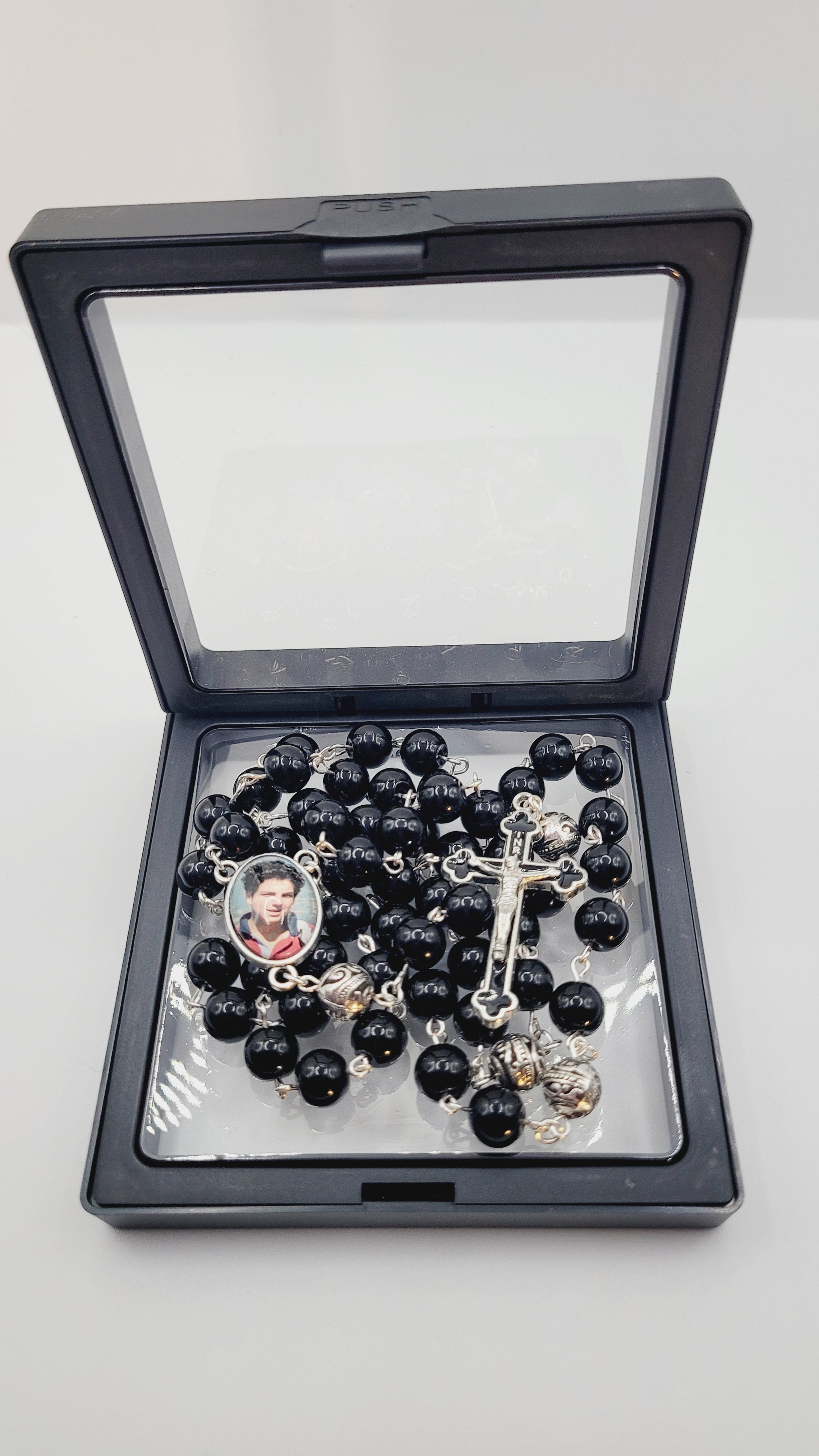 Black Carlo Acutis Rosary