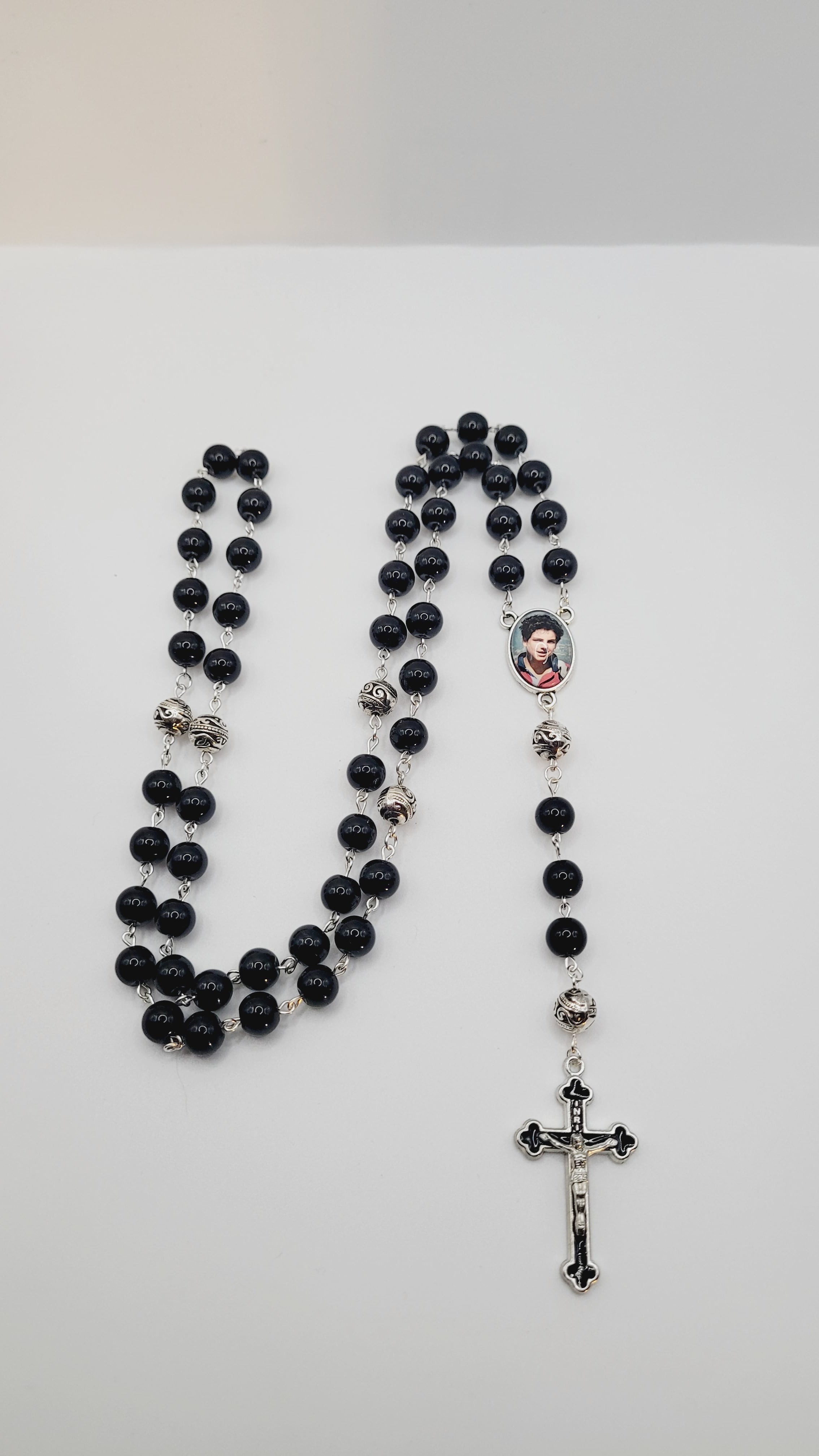 Black Carlo Acutis Rosary