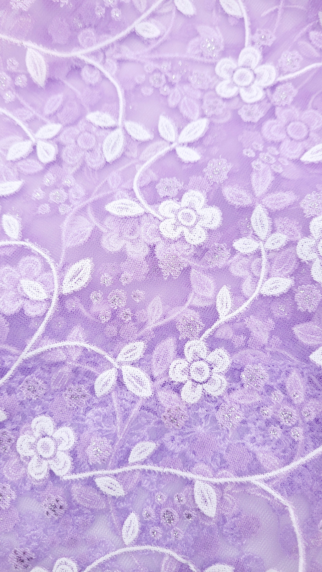Lavender Lace Chapel Veil - Mantilla