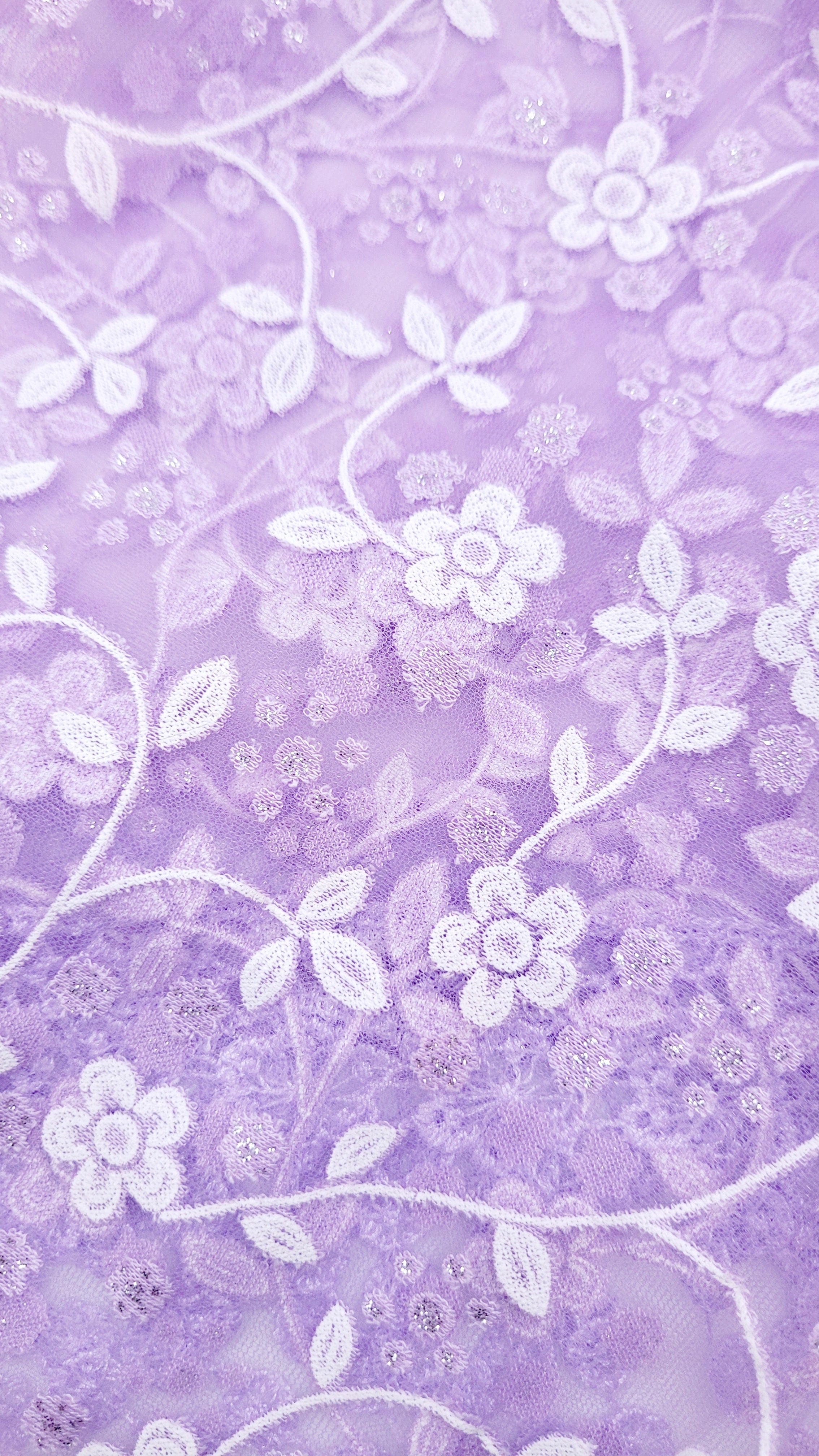 Lavender Lace Chapel Veil - Mantilla