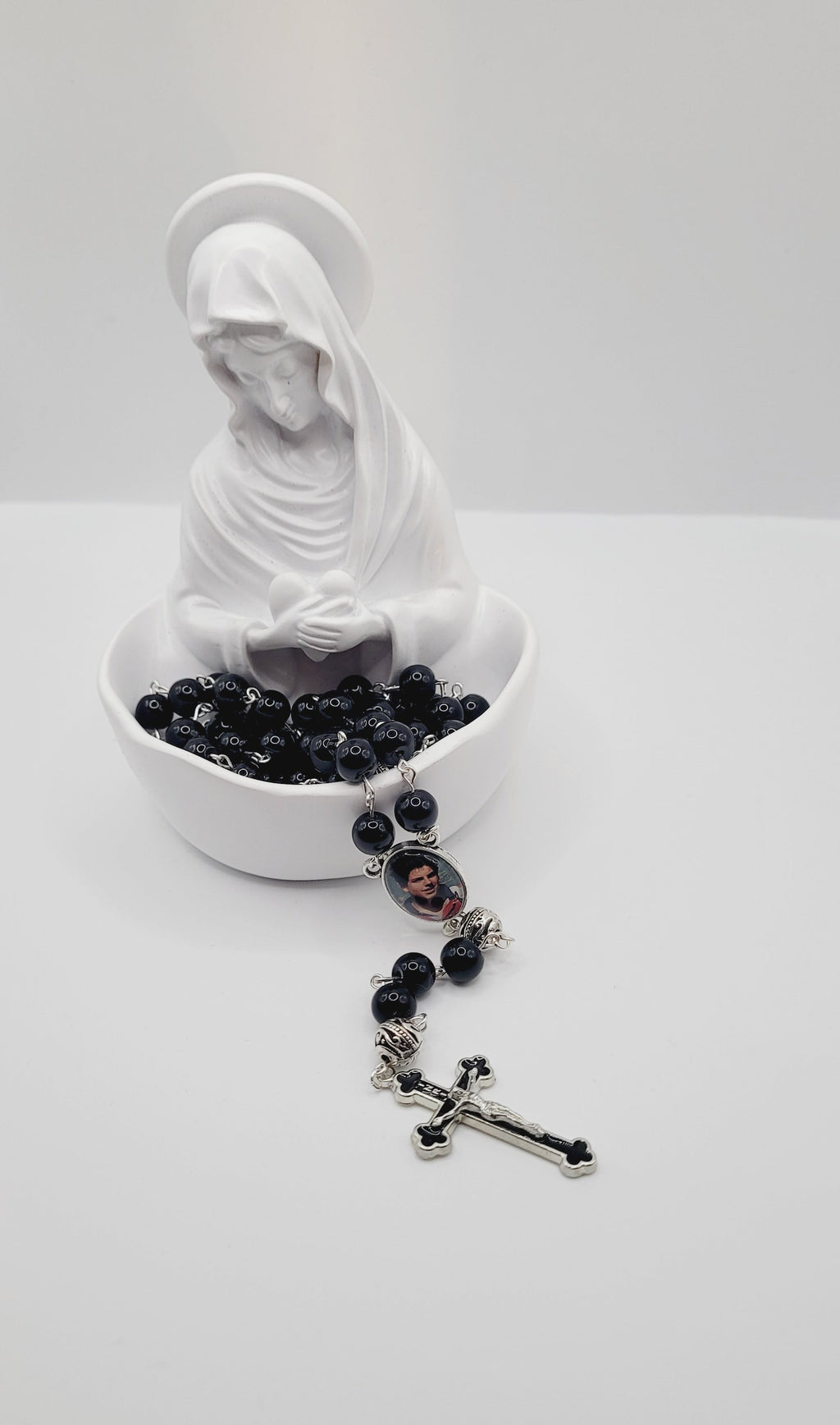 Black Carlo Acutis Rosary