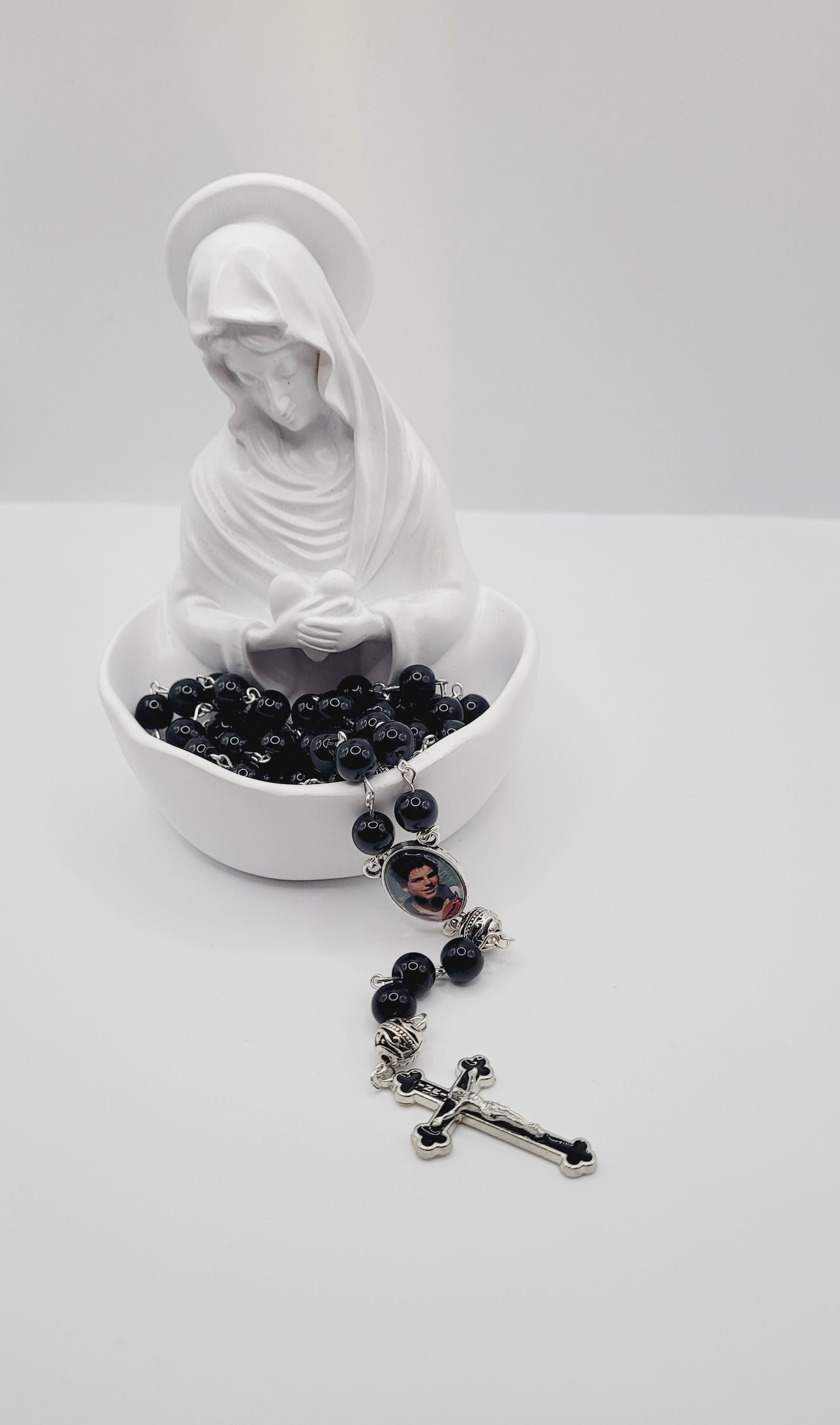 Black Carlo Acutis Rosary