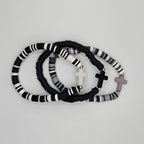 Stackable Polymer Clay Cross Bracelets