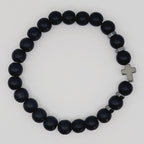 Natural Stone Cross Bracelets
