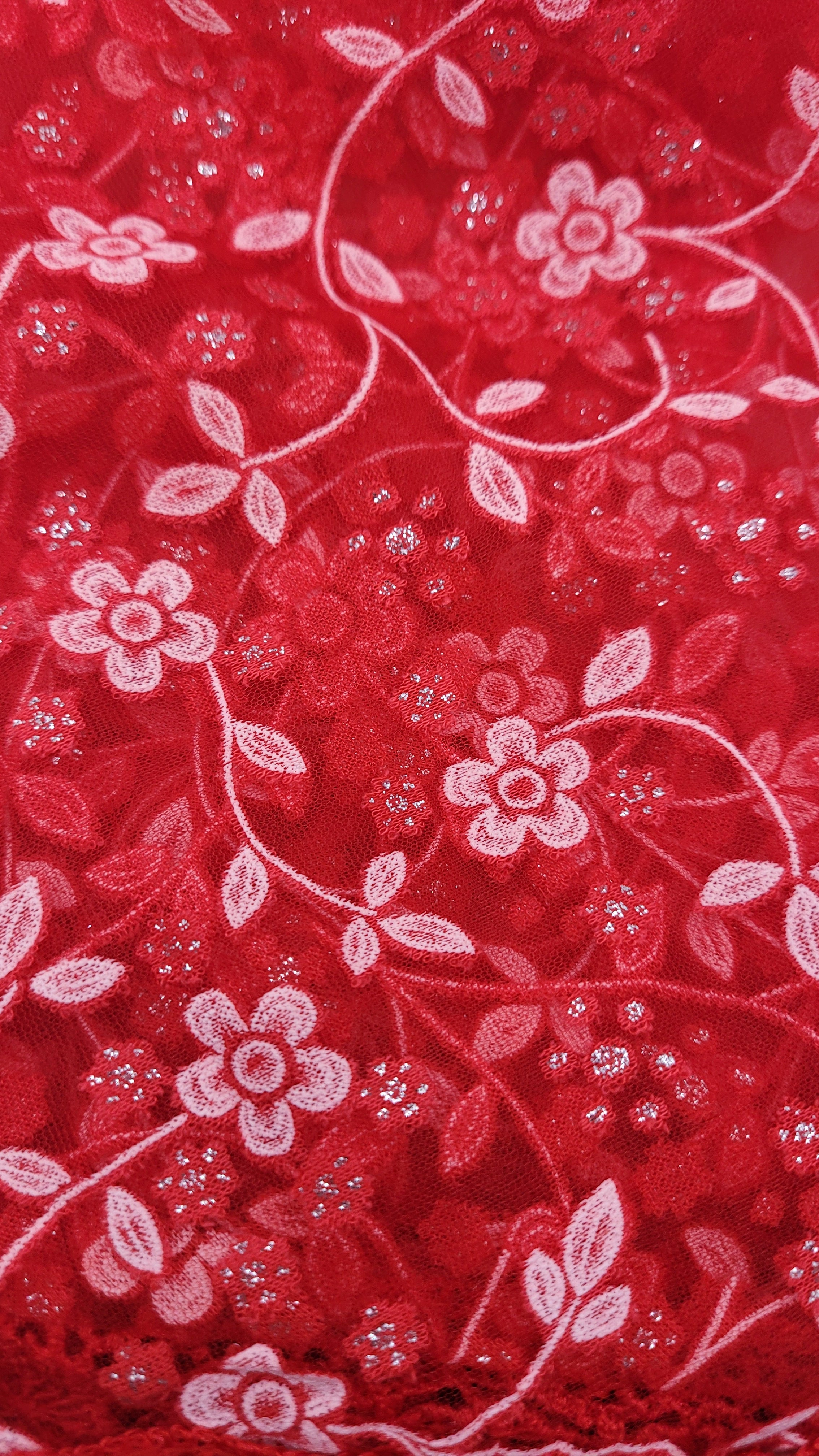 Red Chapel Veil Mantilla