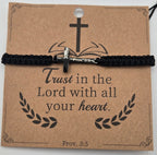 Prov 3:5 Adjustable Cord Bracelet