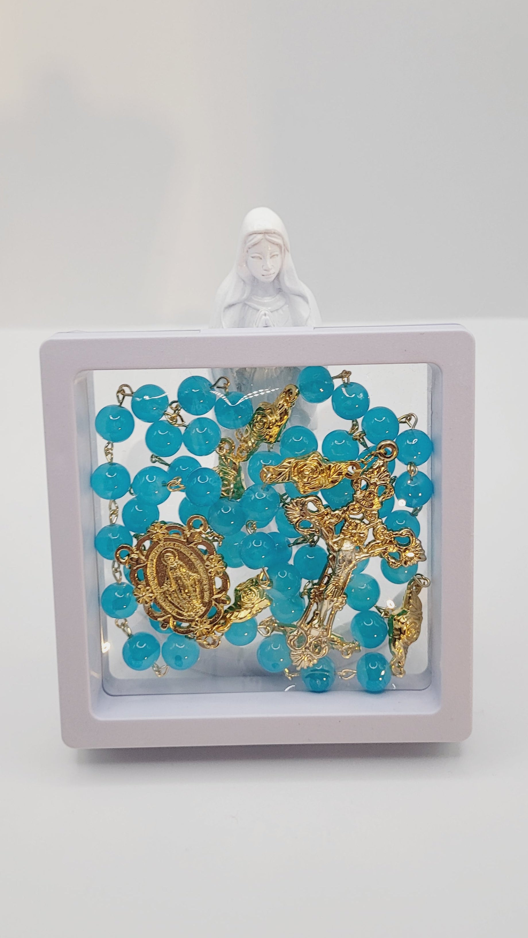 Handmade Gold Miraculous Metal Rosary