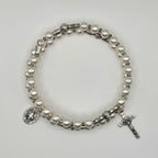 Handcrafted Miraculous Metal Rosary Bracelet