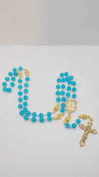 Handmade Gold Miraculous Metal Rosary