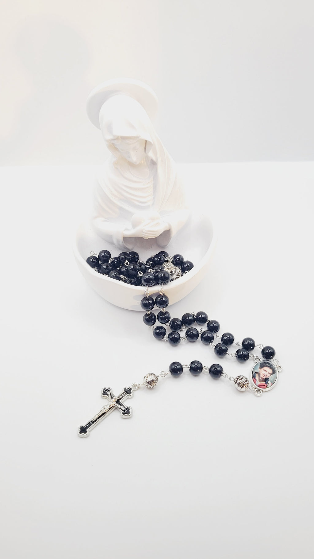 Black Carlo Acutis Rosary