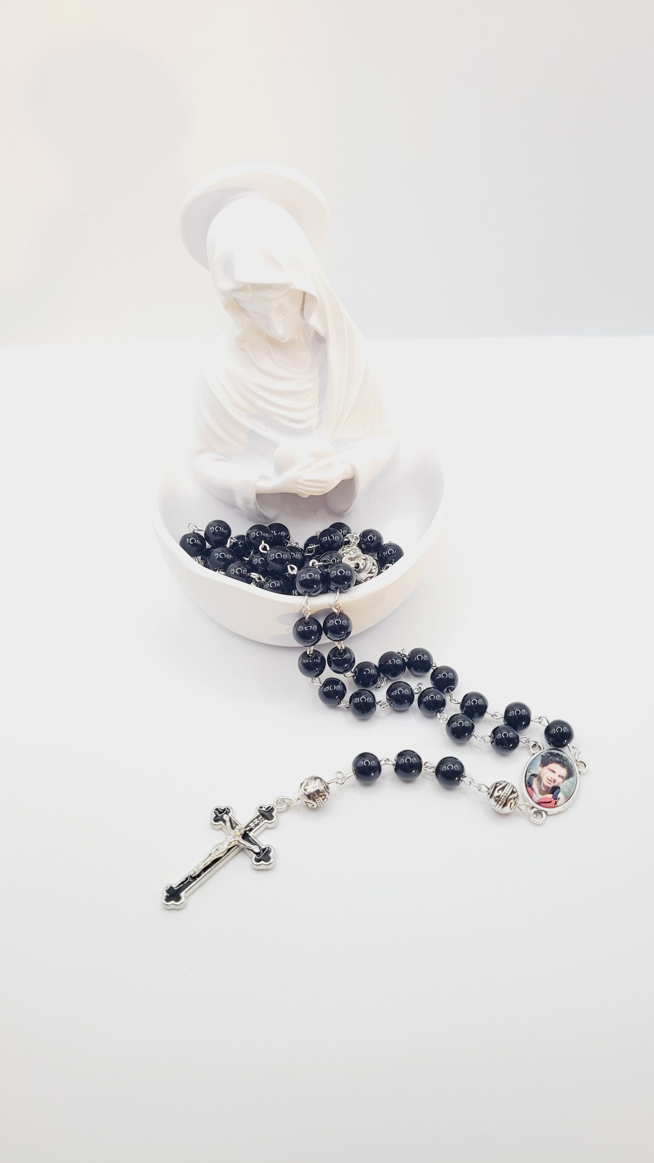 Black Carlo Acutis Rosary