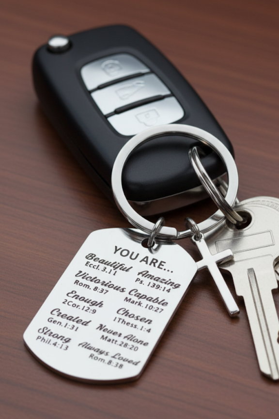 Biblical Affirmation Keychain