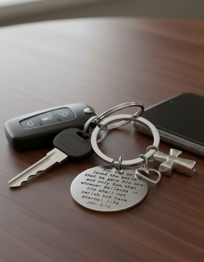 John 3:16 Keychain